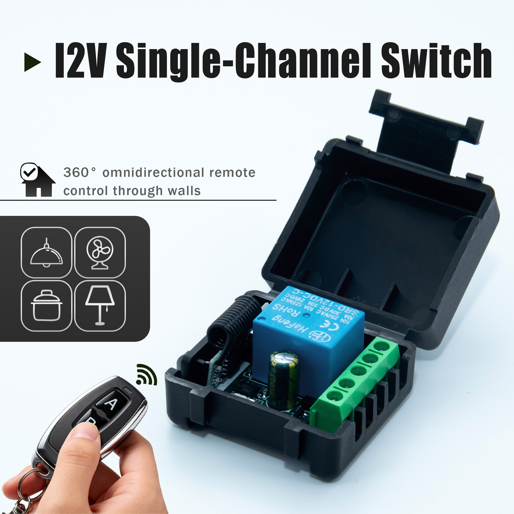 Relay Module 5V - مفتاح تحكم عن بعد لاسلكي بتردد