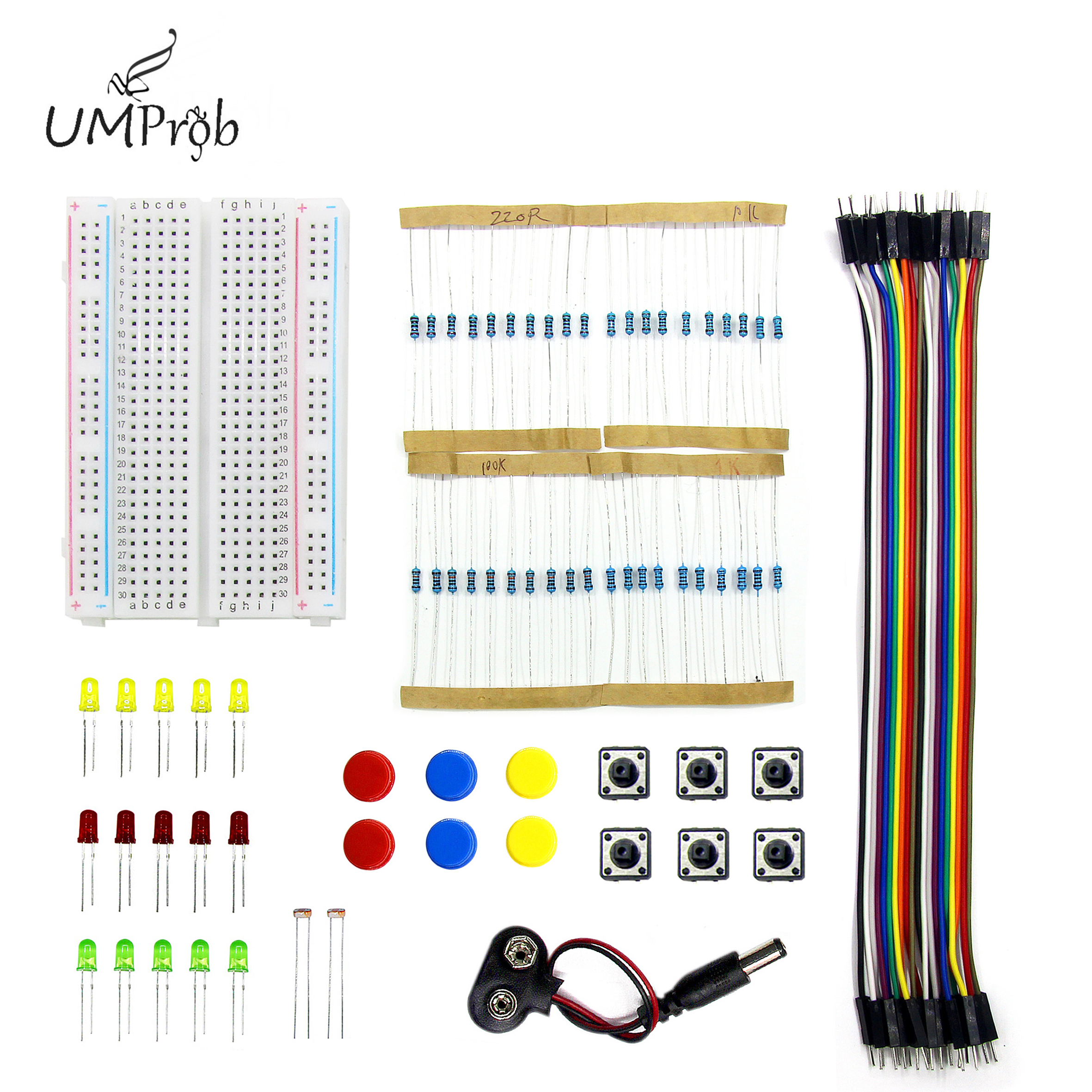 Arduino Uno Starter Kit - مجموعة المبتدئين R3 اللوح الصغير LED