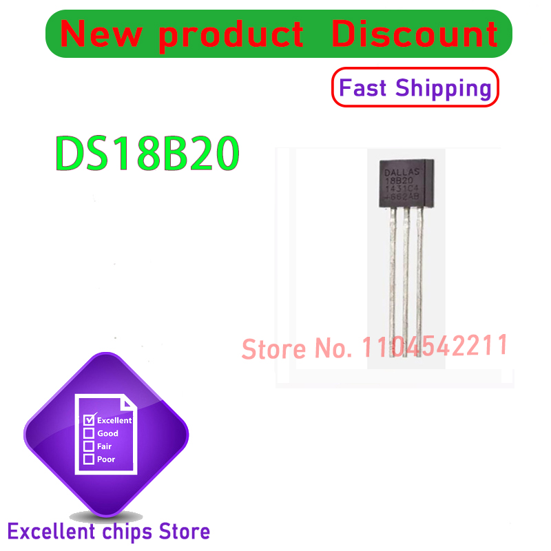 Ds18B20 Temperature Sensor - مستشعر درجة الحرارة الرقمي عالي الجودة