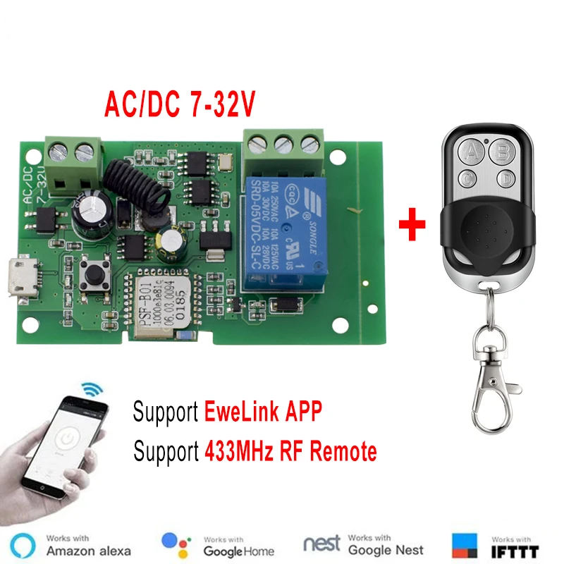 Relay Module 5V - Ewelink التيار المتناوب/تيار مستمر 5 فولت