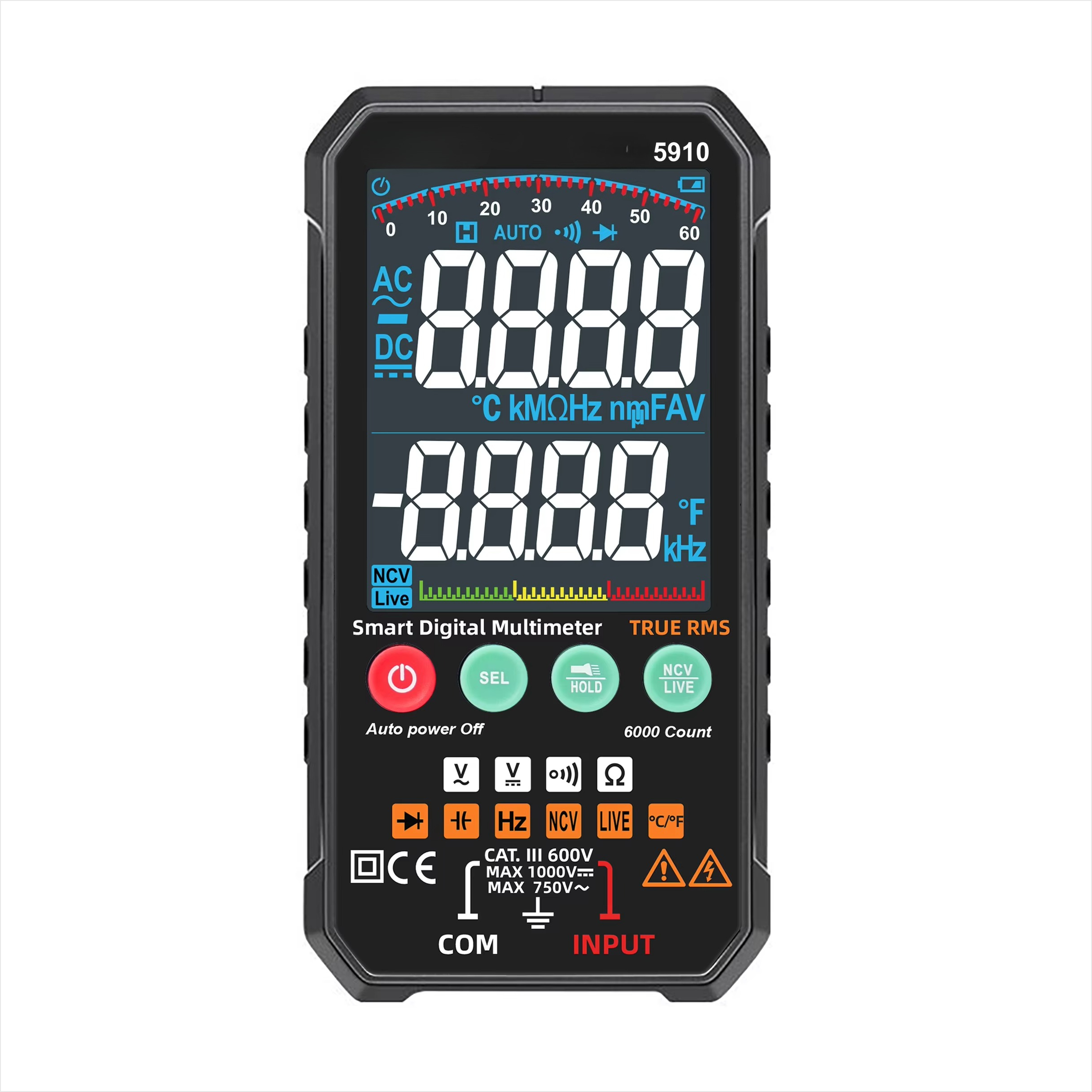 Multimeter Digital - 5910 NCV مقياس درجة الحرارة المتعدد