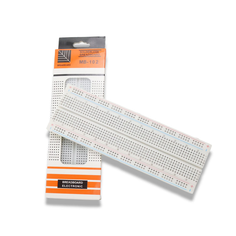 Diy Electronics Breadboard - طقم لوحة توصيل MB102 بـ 400/830