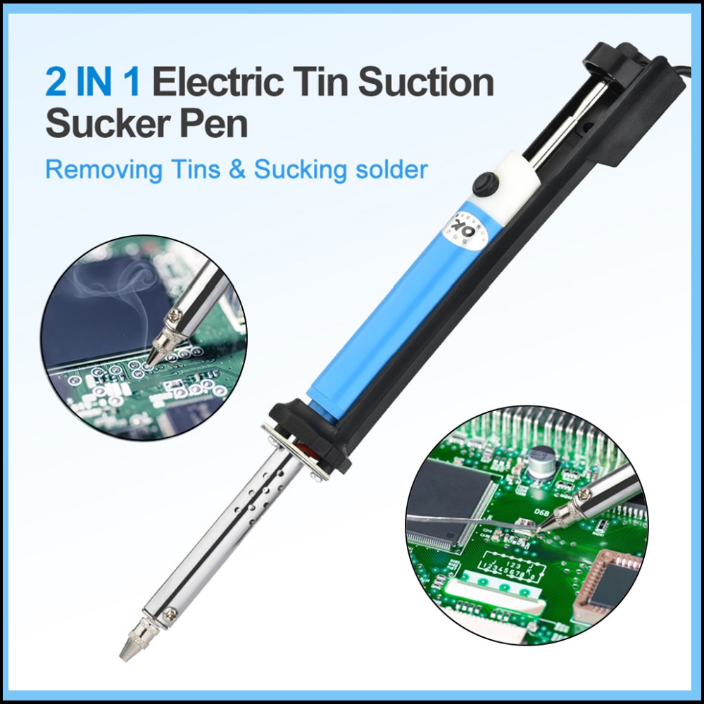 Desoldering Pump Solder - قلم شفط كهربائي 2 في 1