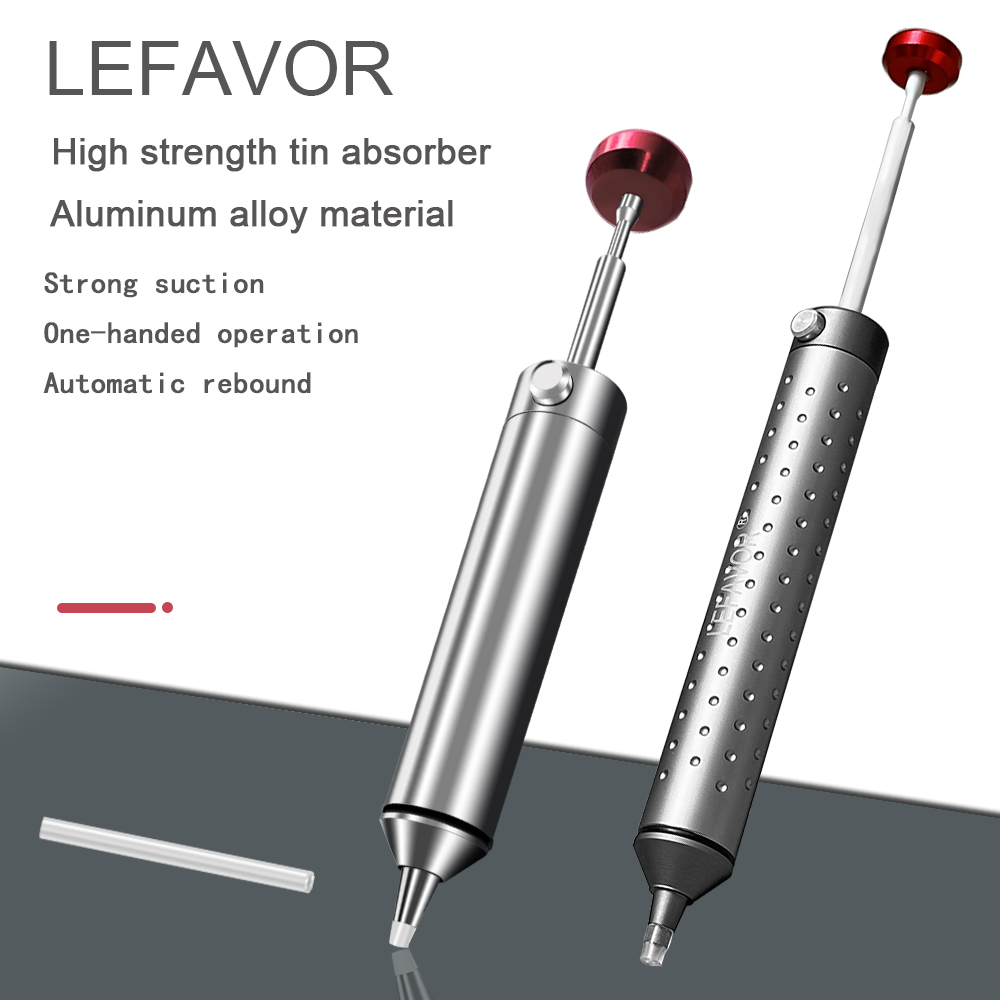 Desoldering Pump Solder - LEFAVOR الألومنيوم قوية ديسولديرينغ مضخة شفط