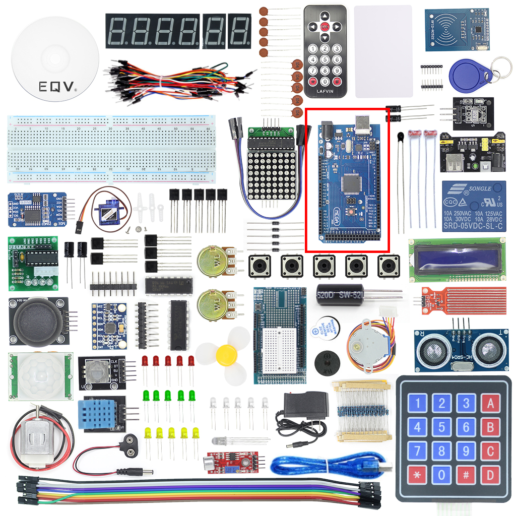 Arduino Uno Starter Kit - EQV MEGA 2560 Project مجموعة البدء