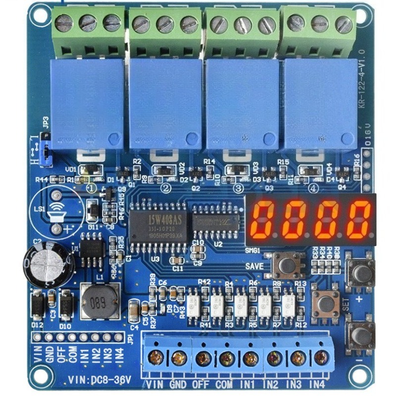 Useful Diy Electronics Projects - وحدة ريلاي متعددة الوظائف بـ 4