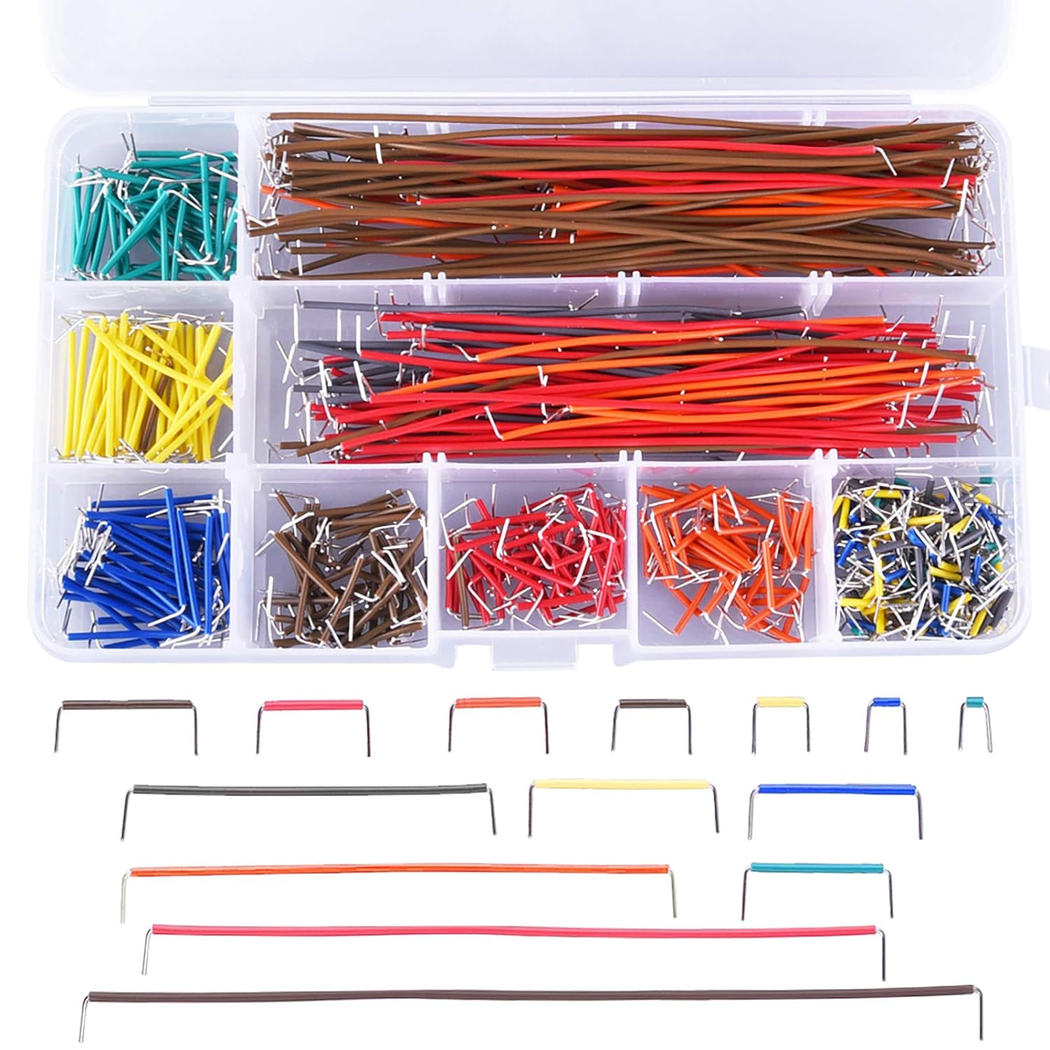 Diy Electronics Breadboard - طقم سلك وصلة مع صندوق تخزين