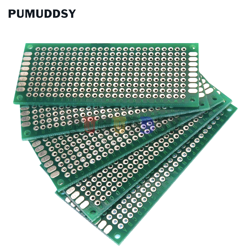 Diy Electronics Breadboard - 5 قطعة/الوحدة 3X7cm ضعف الجانب النموذج