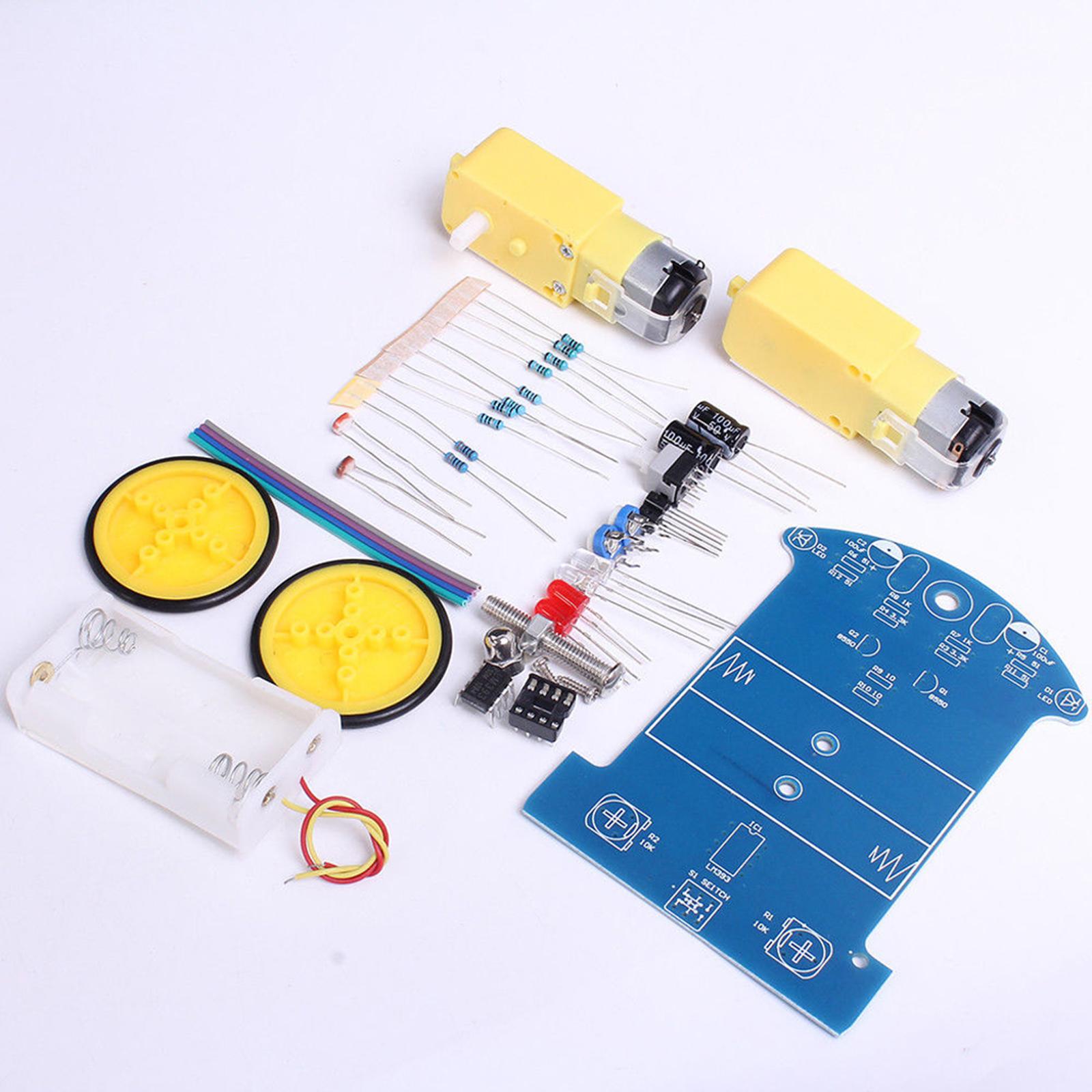 Diy Electronics For Beginners - مجموعة سيارة روبوت ذكية للتركيب الذاتي،