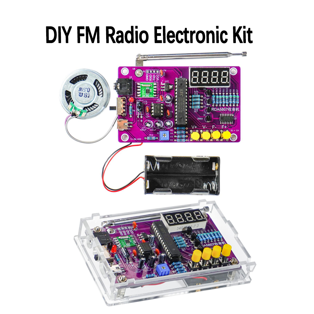 Diy Electronics Radio - طقم راديو FM إلكتروني للتركيب الذاتي