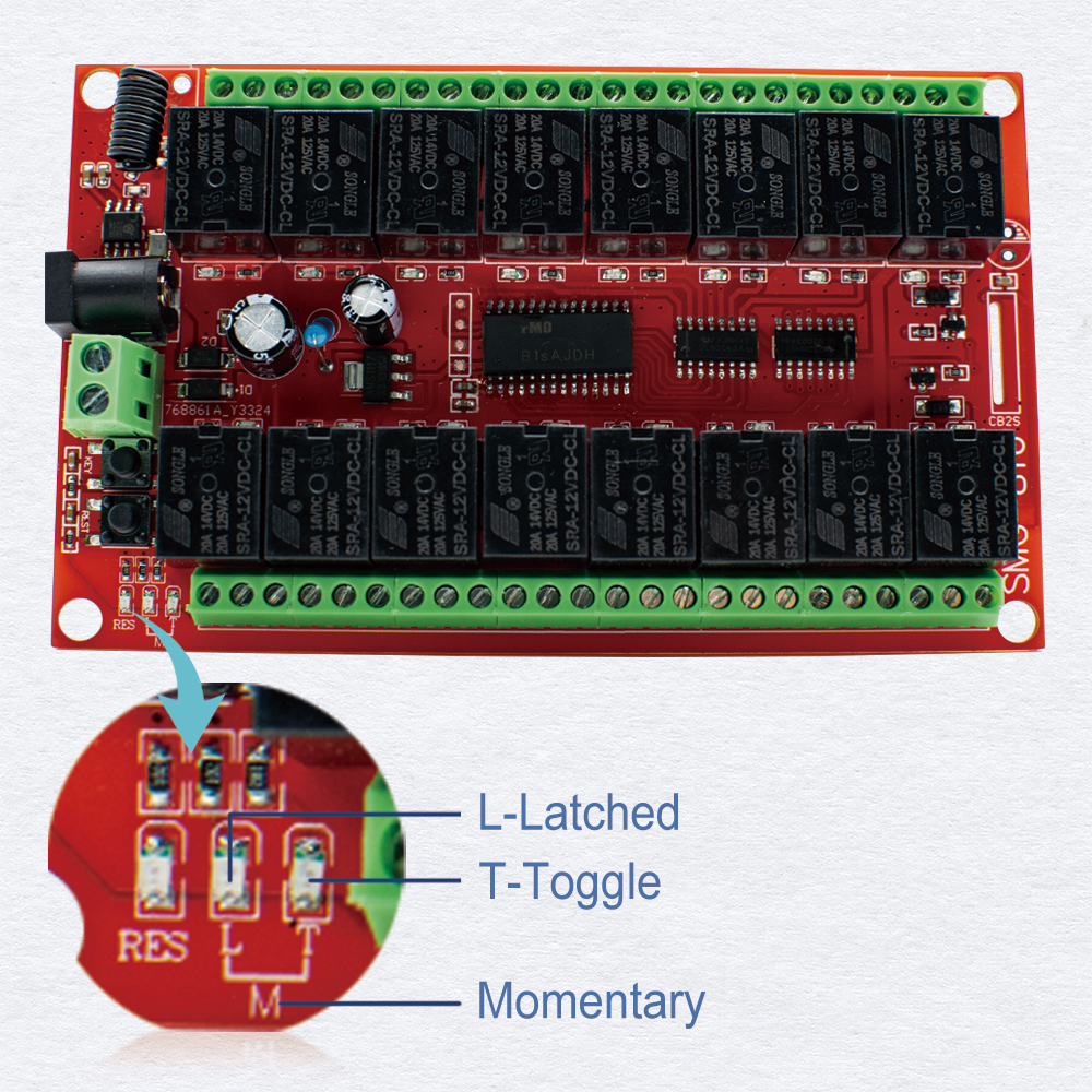 Rf 433Mhz Module - مفتاح تحكم لاسلكي عن بعد للمحرك