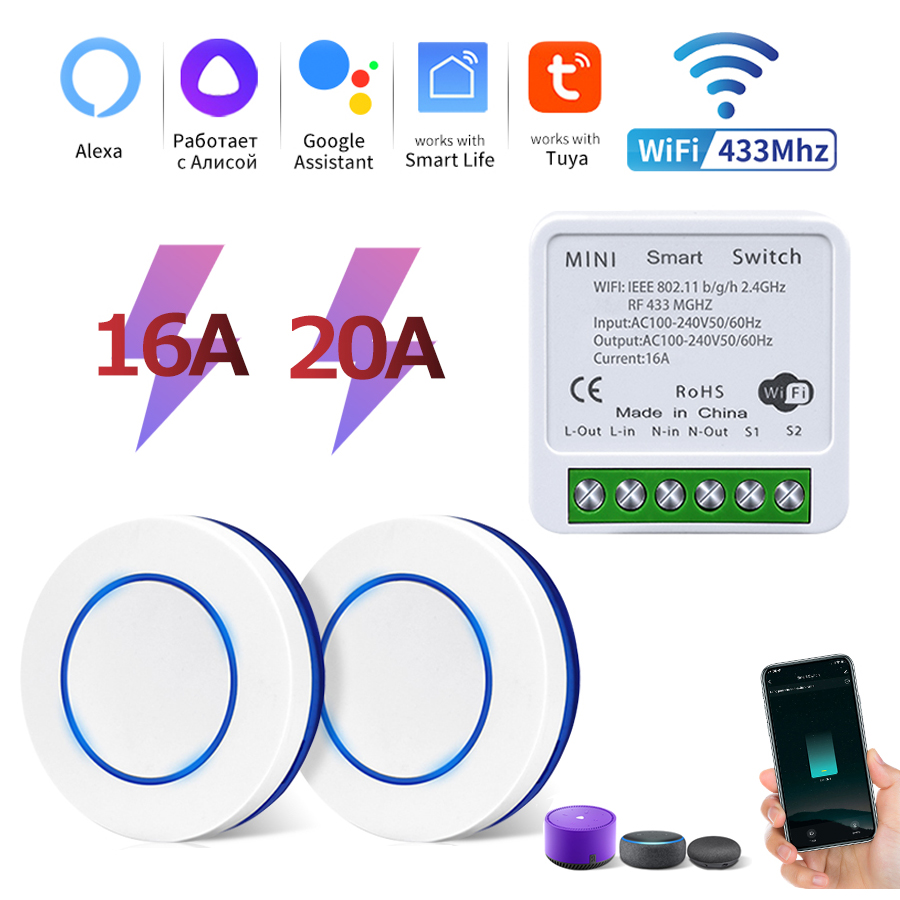 Rf 433Mhz Module - Tuya Wifi Smart Switch RF 433MHz