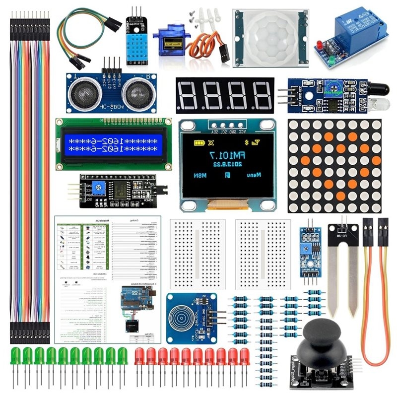 Diy Electronics Starter Kit - مجموعة أدوات إلكترونية للتعلم الذاتي T23C