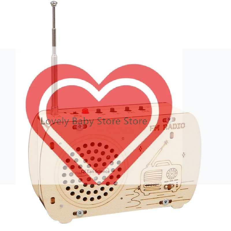 Diy Electronics Projects For Kids - 【BS】مجموعة راديو FM خشبية للتركيب الذاتي،