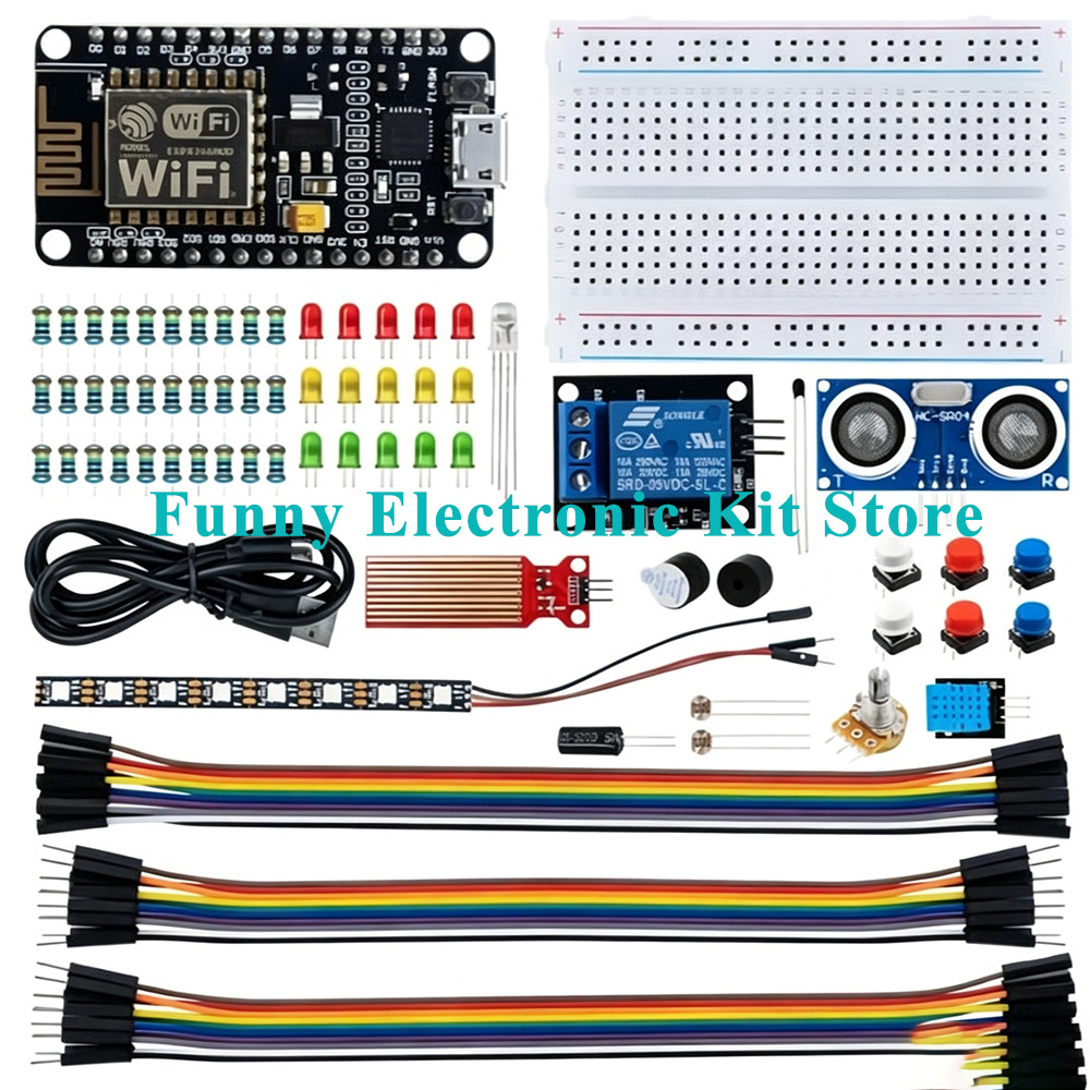 Arduino Uno Starter Kit - لوحة تطوير واي فاي ESP8266 مع