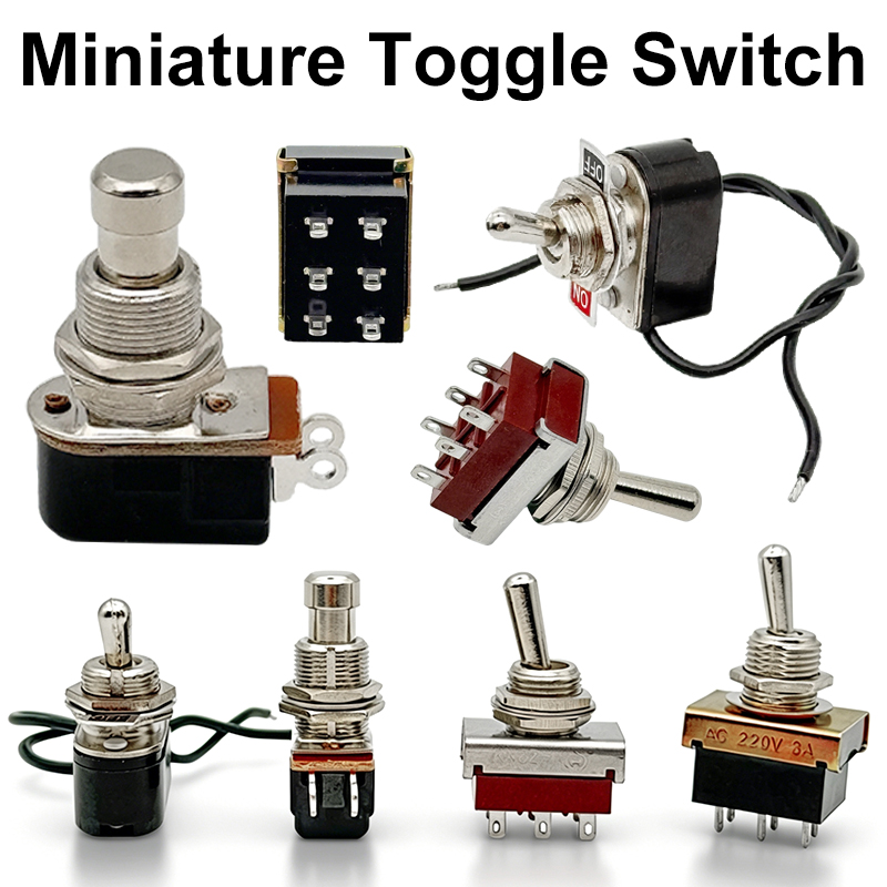 Diy Electric Guitar Electronics - مفتاح تبديل SPST بفتحة 12 مم،