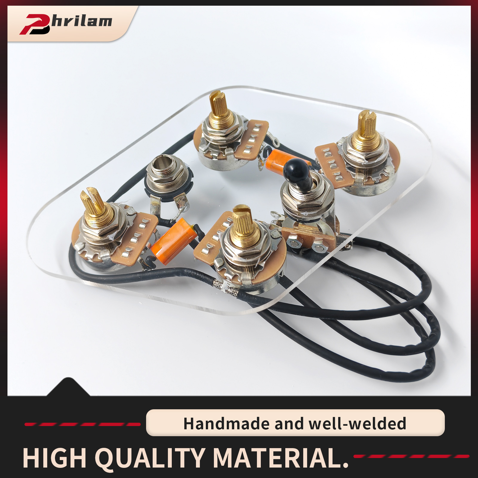 Diy Electric Guitar Electronics - PHRILM 2T2V SG طقم جيتار كهربائي