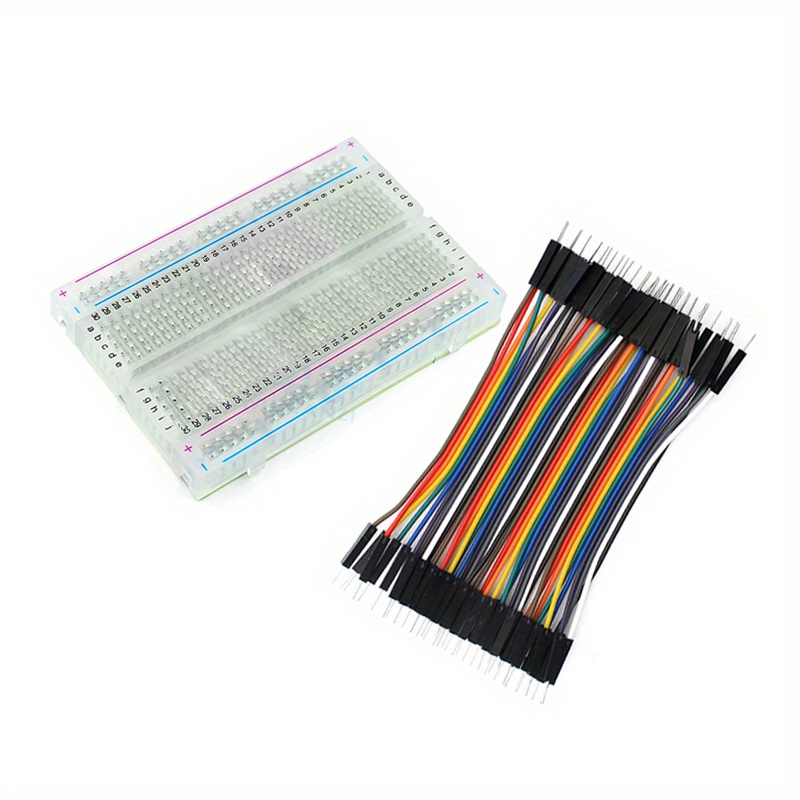 Diy Electronics Breadboard - 1 قطعة 400 نقطة شفافة مجموعة