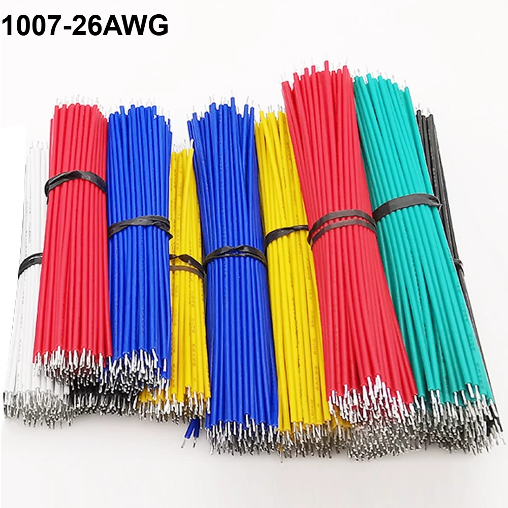Diy Electronics Breadboard - 100 قطعة من أسلاك التوصيل المطلية