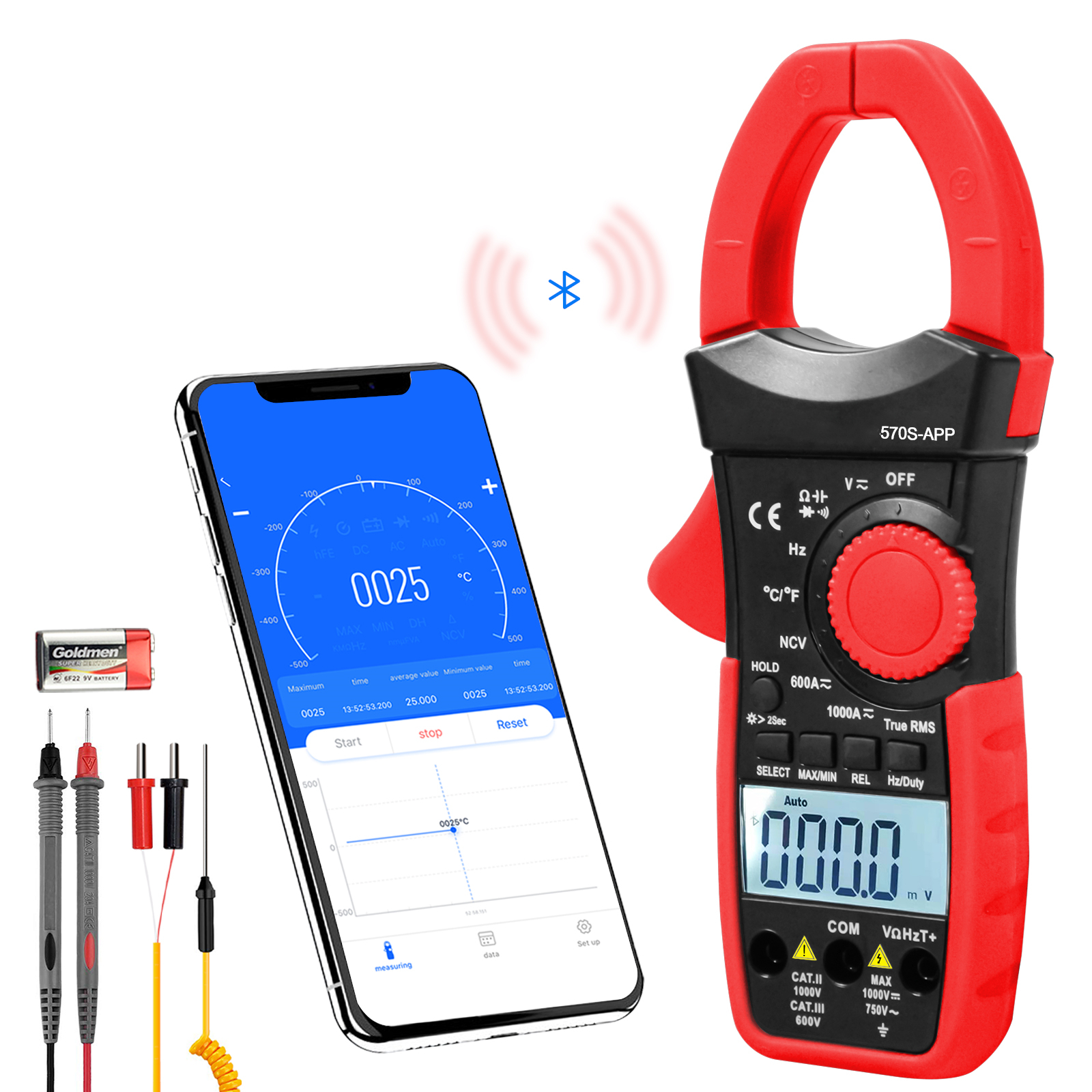 Multimeter Digital - HP-570S-APP مقياس متعدد محمول 6000 عدد
