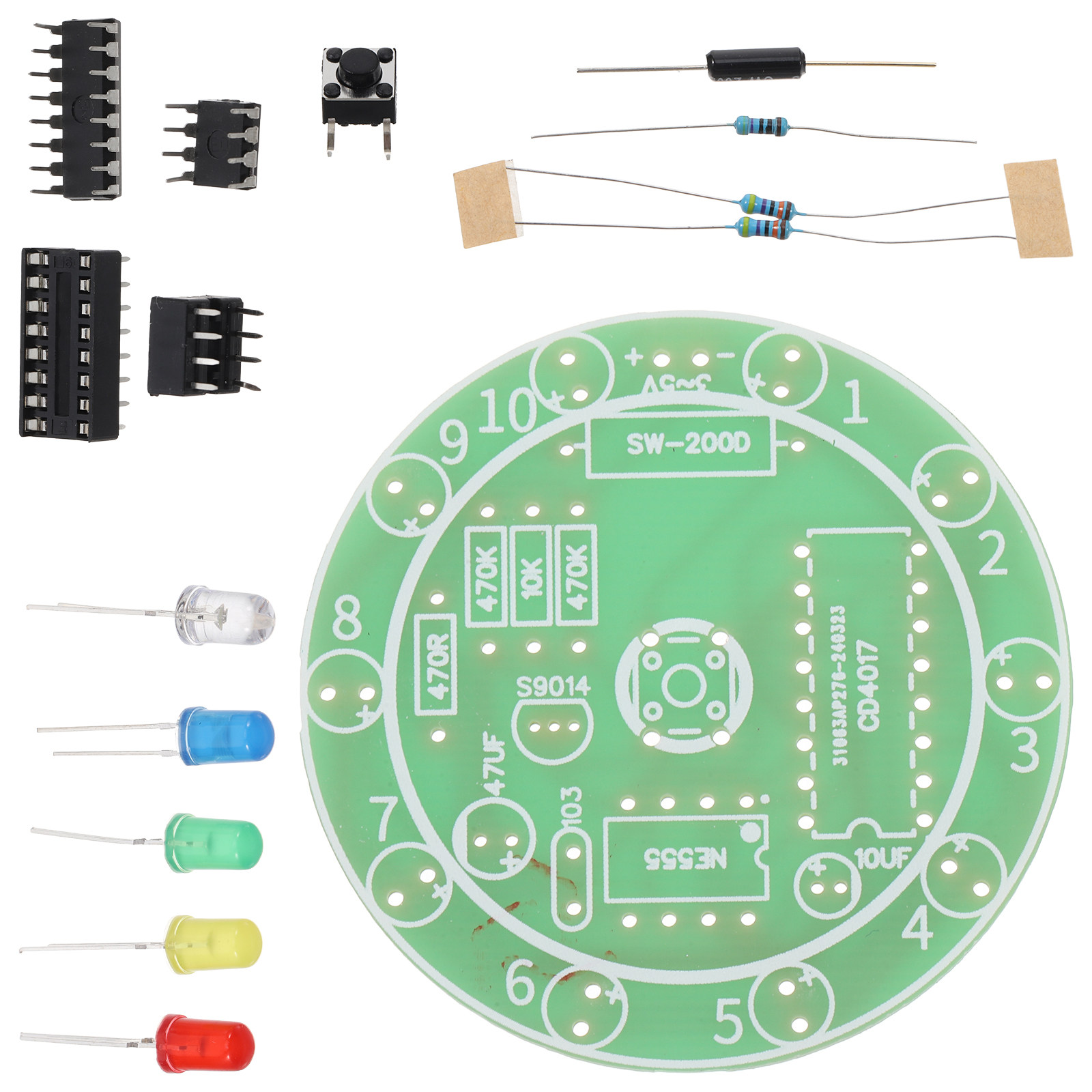 Diy Electronics Projects For Kids - مجموعة أدوات لحام إلكترونيات للمبتدئين، لوحة