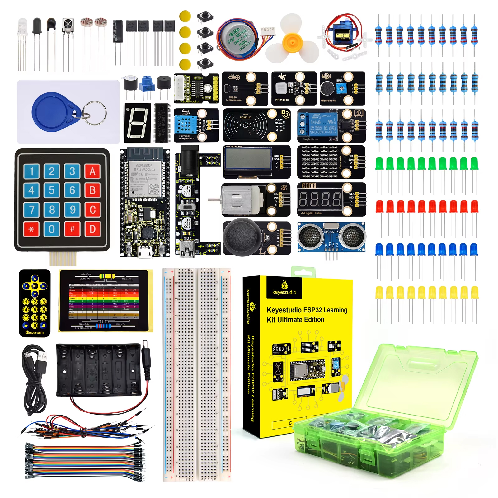 Arduino Uno Starter Kit - مجموعة كيستوديو ألتيميت لتعلم ESP32 مع