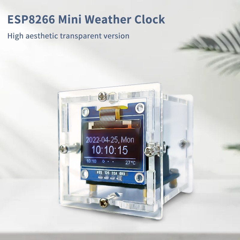 طقم ساعة الطقس المصغرة ESP8266 - مراجعة Diy Electronics For Beginners وسعره