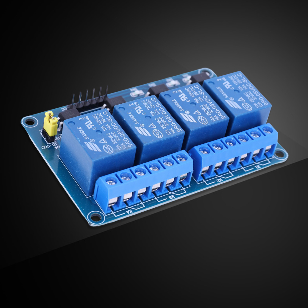 لوحة ريلاي 4 قنوات 5 فولت 12 ف - مراجعة Relay Module 5V وسعره