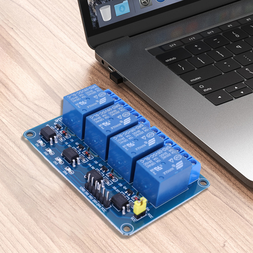 لوحة ريلاي 4 قنوات 5 فولت 12 ف - مراجعة Relay Module 5V وسعره