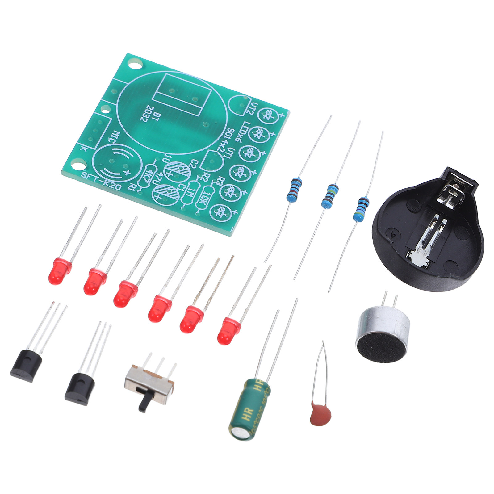 طقم ميترونوم LED يعمل بالصوت،  - مراجعة Diy Electronics Projects For Kids وسعره