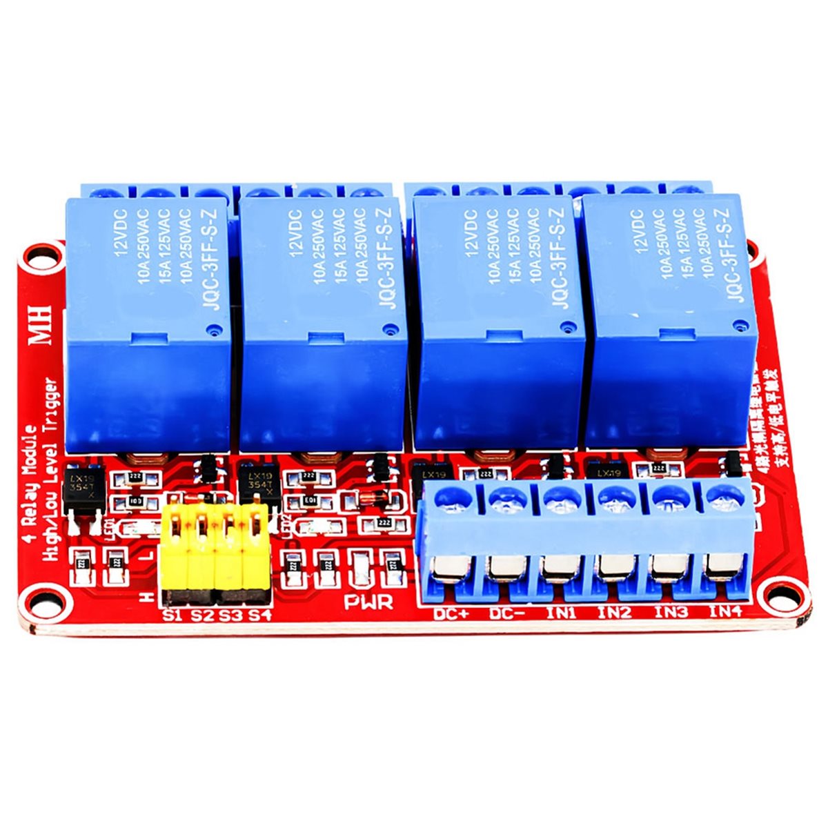 وحدة ريلاي A49T رباعية القنوات - مراجعة Relay Module 5V وسعره