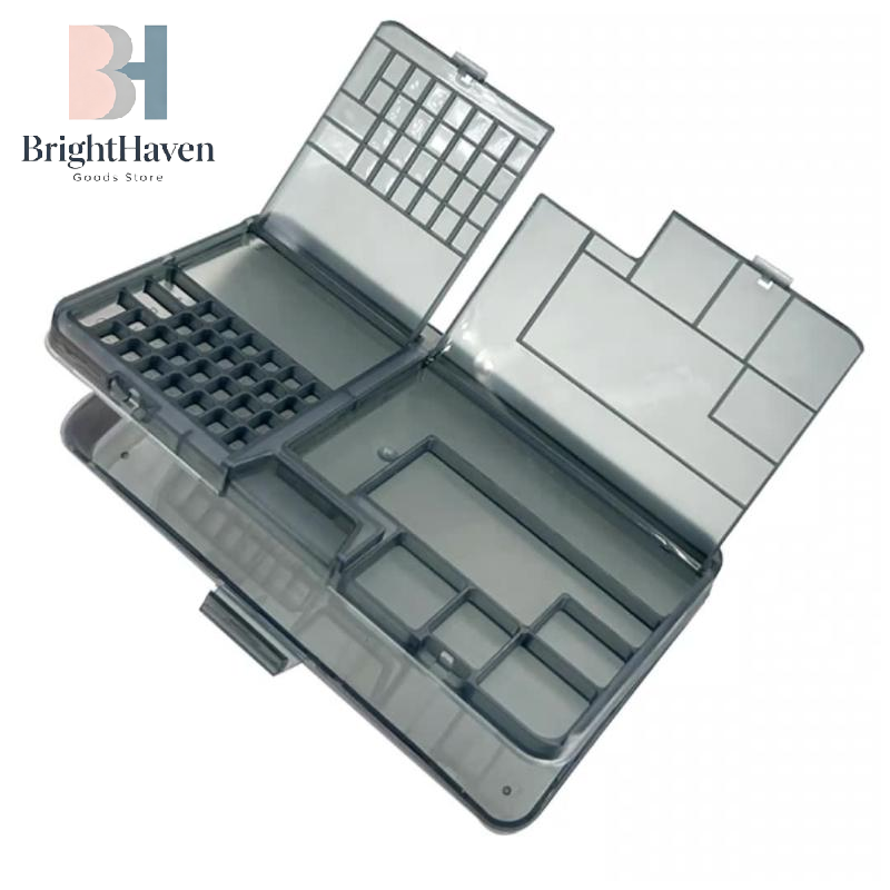 صندوق تخزين مكون من طبقتين بال - مراجعة Diy Electronics Organizer وسعره