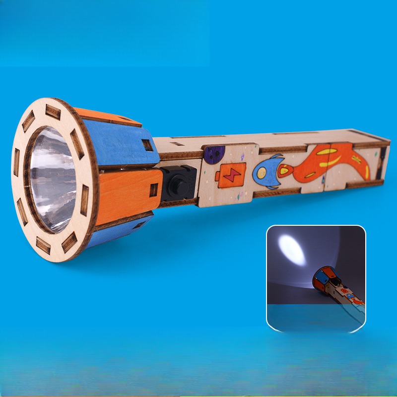 مجموعة مصابيح يدوية خشبية ذاتي - مراجعة Diy Electronics Projects For Kids وسعره