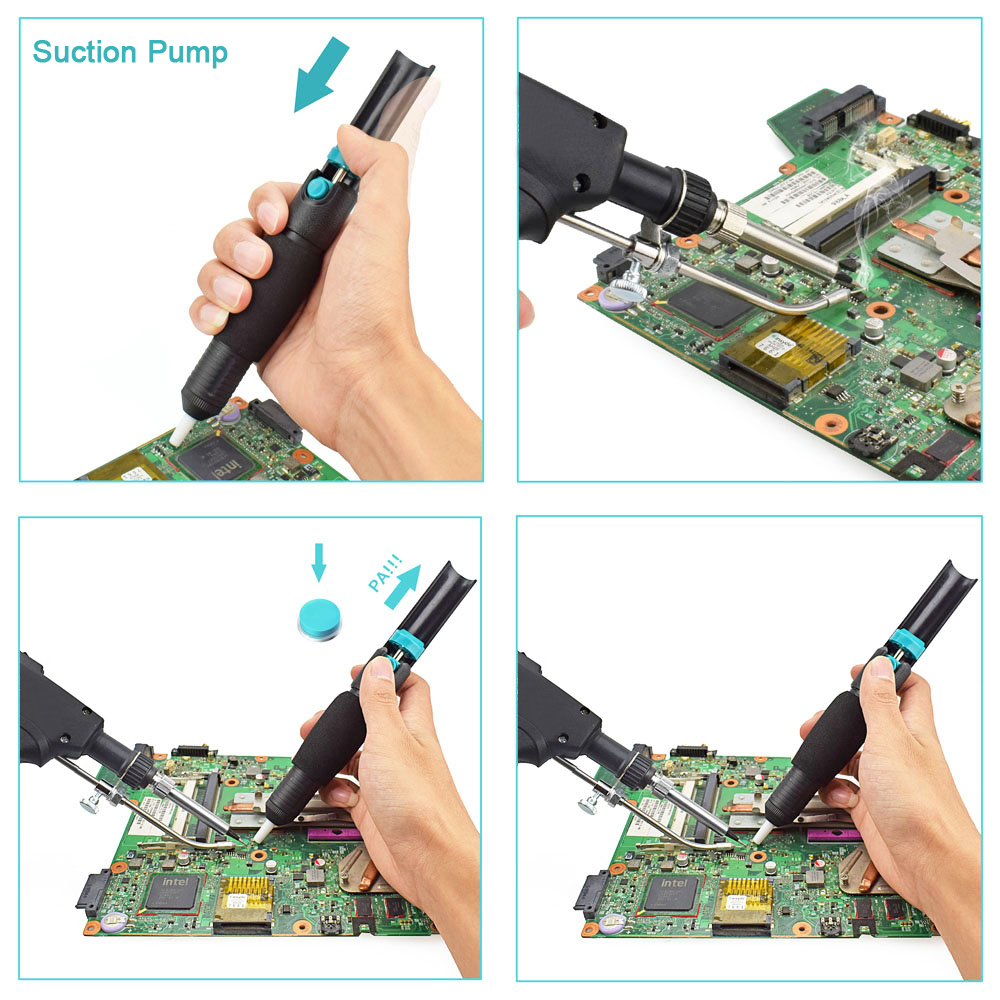 NEWACALOX-مضخة إزالة اللحام با - مراجعة Desoldering Pump Solder وسعره