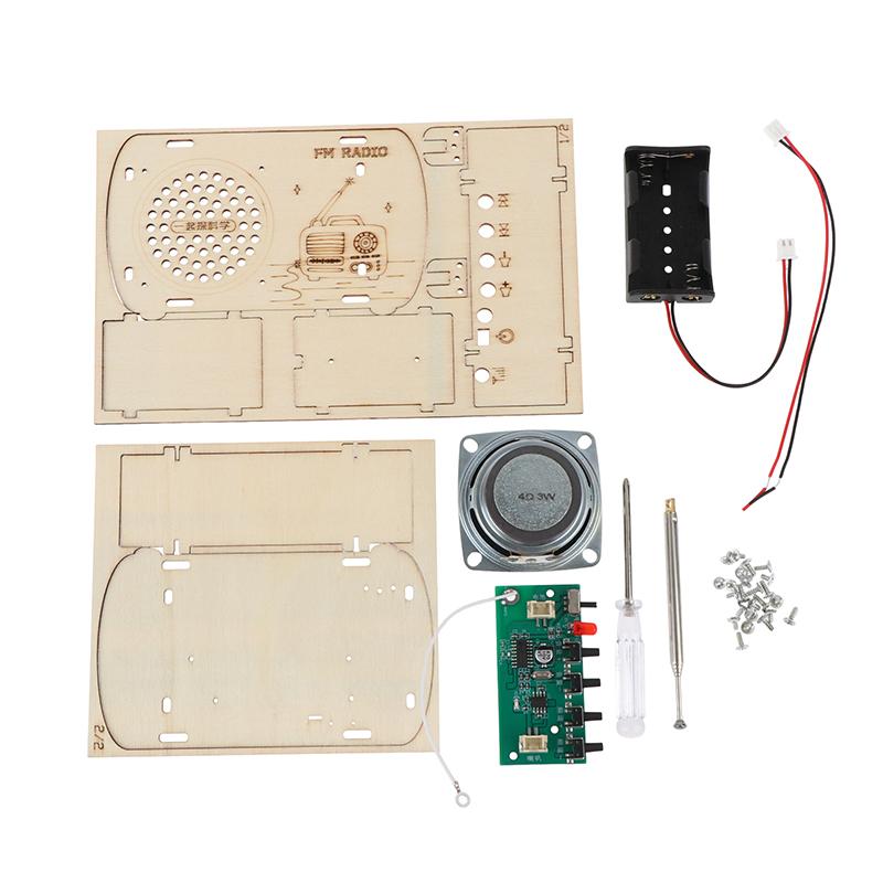 【xxx】مجموعة راديو FM خشبية للت - مراجعة Diy Electronics Projects For Kids وسعره