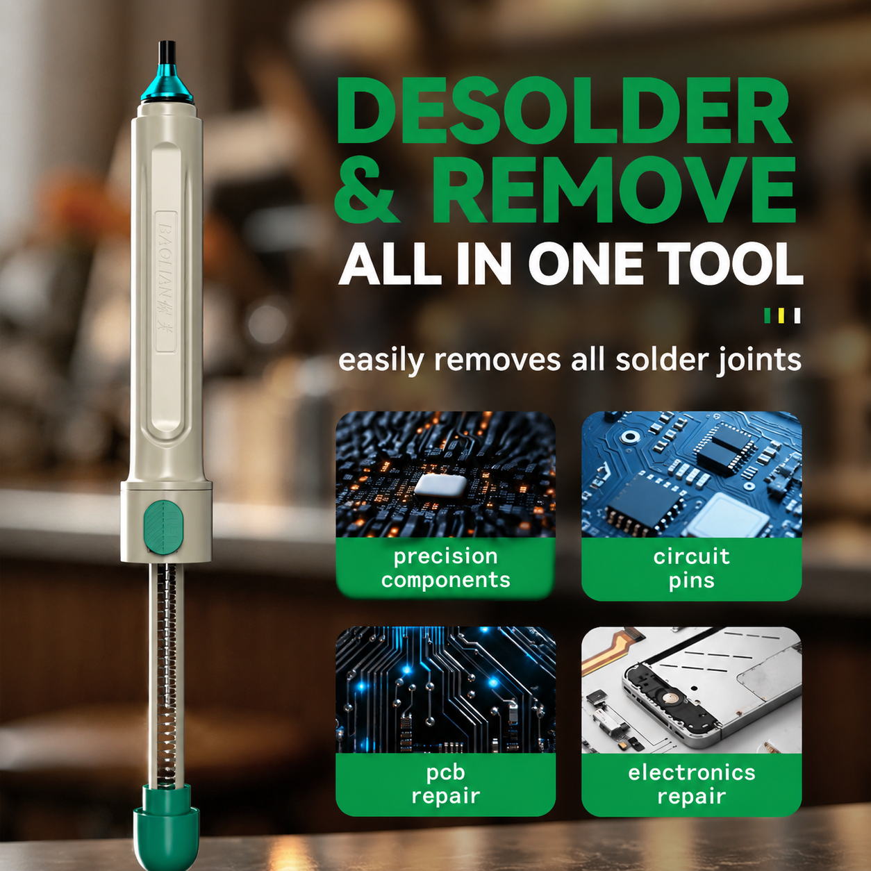 مضخة إزالة اللحام قوية ومقاومة - مراجعة Desoldering Pump Solder وسعره