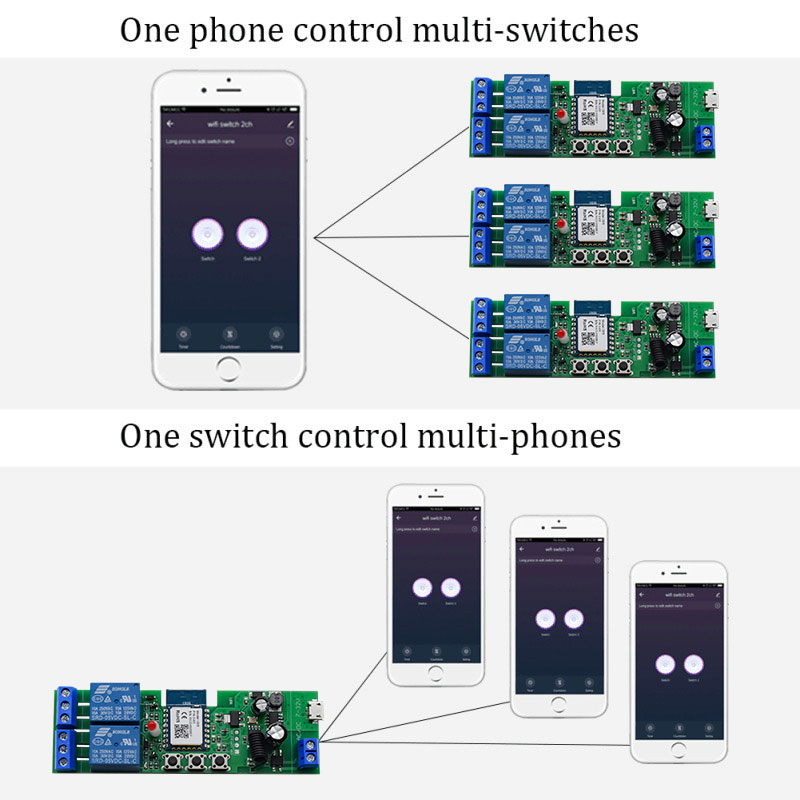 Tuya وحدة تبديل ذكية واي فاي ، - مراجعة Relay Module 5V وسعره