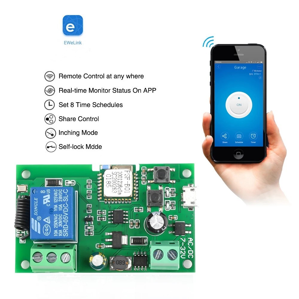 Ewelink التيار المتناوب/تيار م - مراجعة Relay Module 5V وسعره