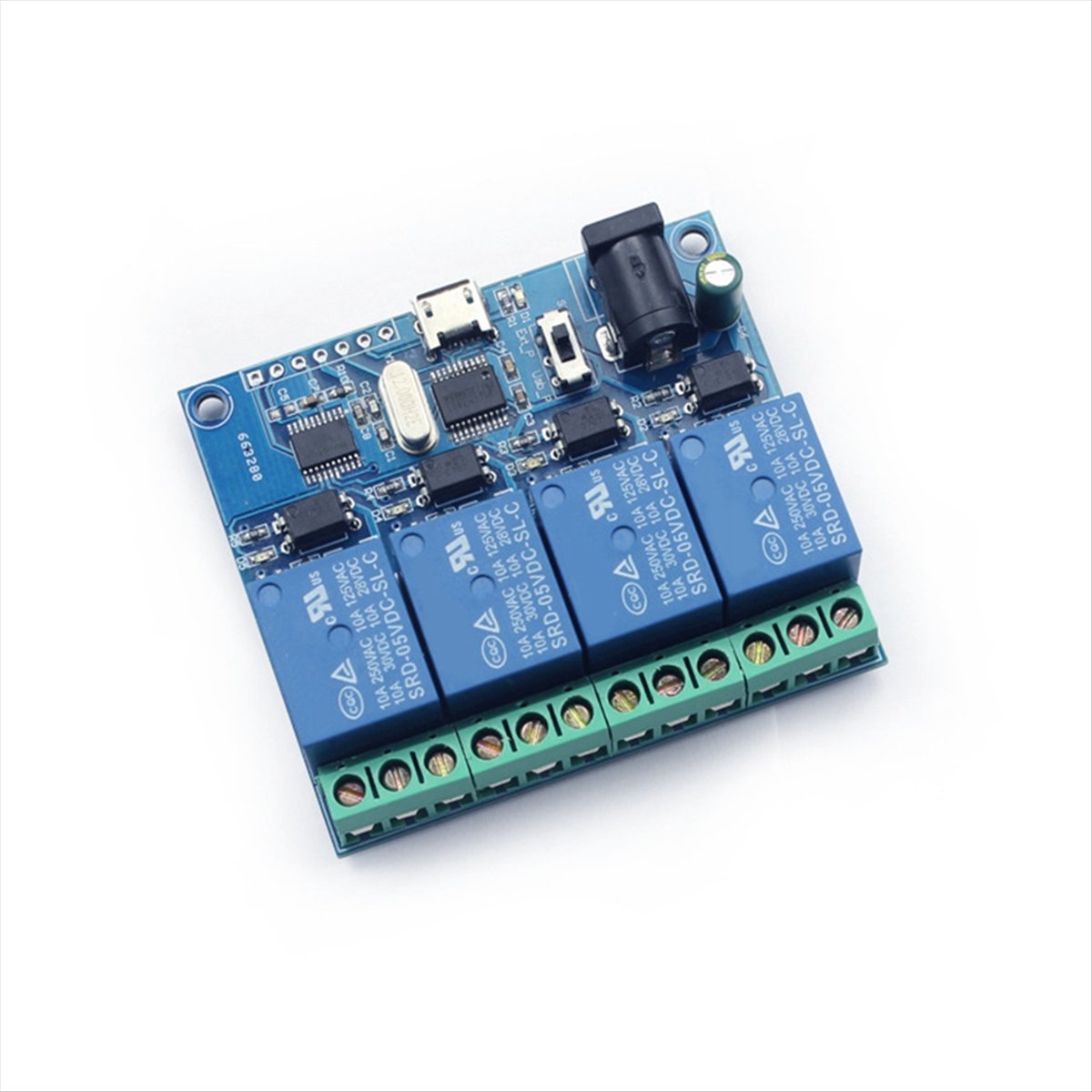 وحدة ريلاي USB رباعية القنوات  - مراجعة Relay Module 5V وسعره