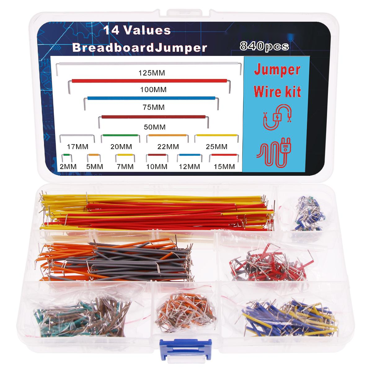 طقم سلك قفز مسبق الصنع للنماذج - مراجعة Diy Electronics Breadboard وسعره