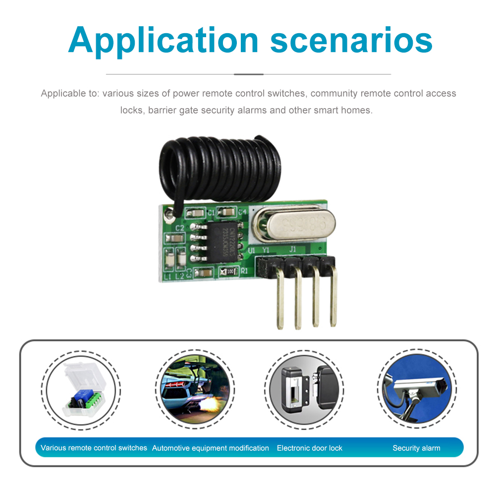 وحدة استقبال لاسلكية RF بتردد  - مراجعة Rf 433Mhz Module وسعره