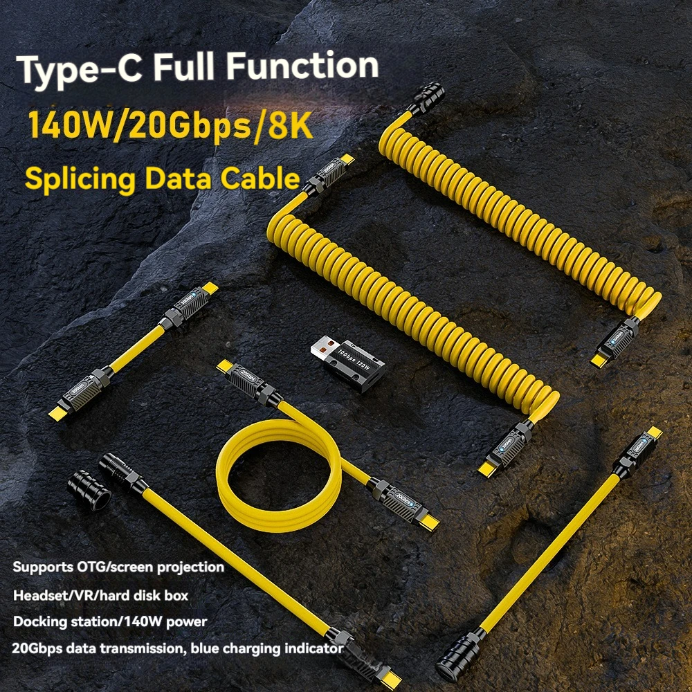 كابل بيانات 7in1 USB C Geek لت - مراجعة Diy Electronics Music وسعره