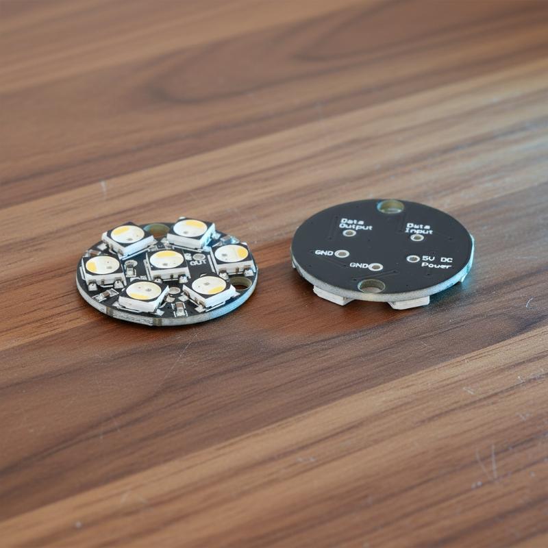 لوحة دوائر LED دائرية WS2812 7 - مراجعة Useful Diy Electronics Projects وسعره