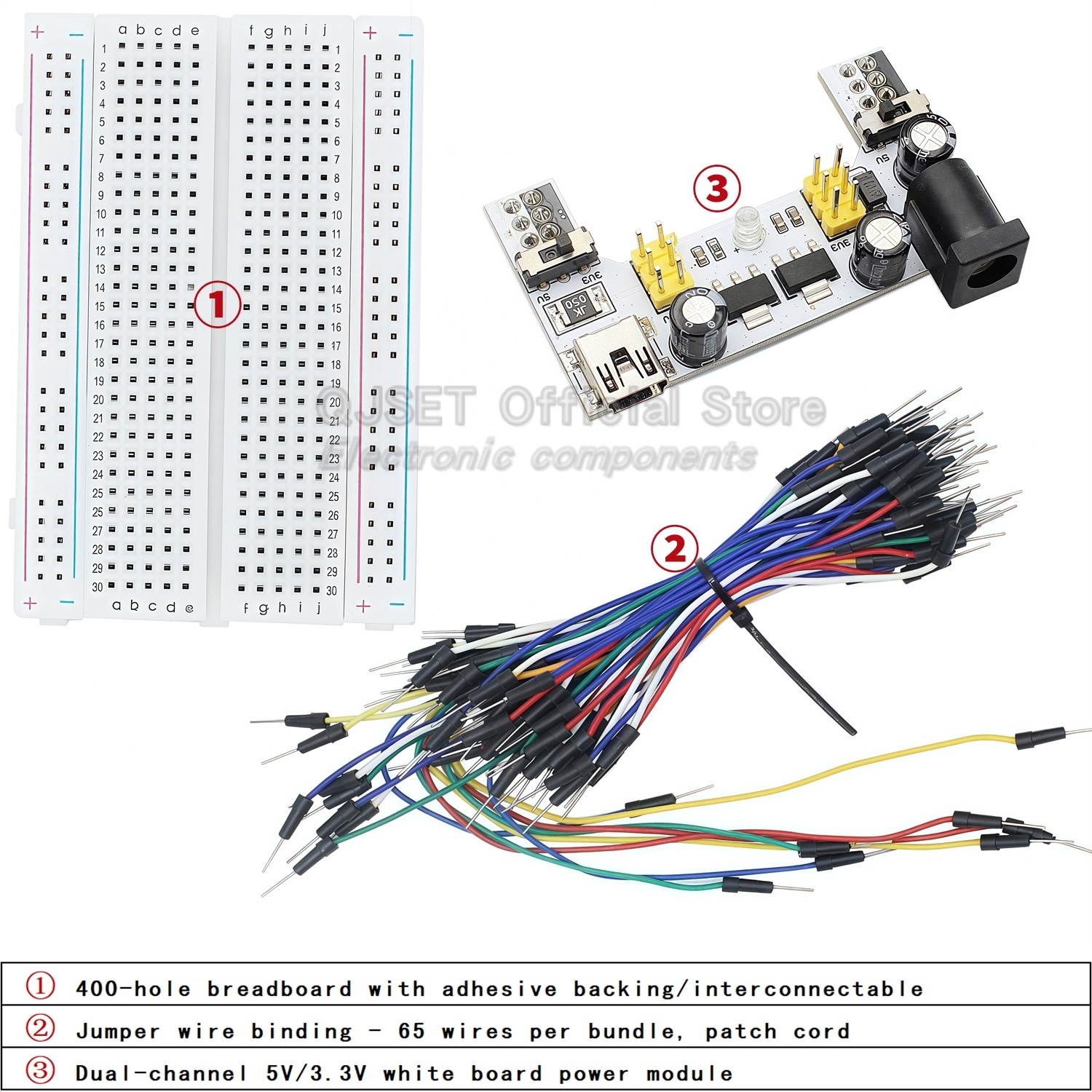 لوحة تجارب إلكترونية MB-102 بـ - مراجعة Diy Electronics Breadboard وسعره