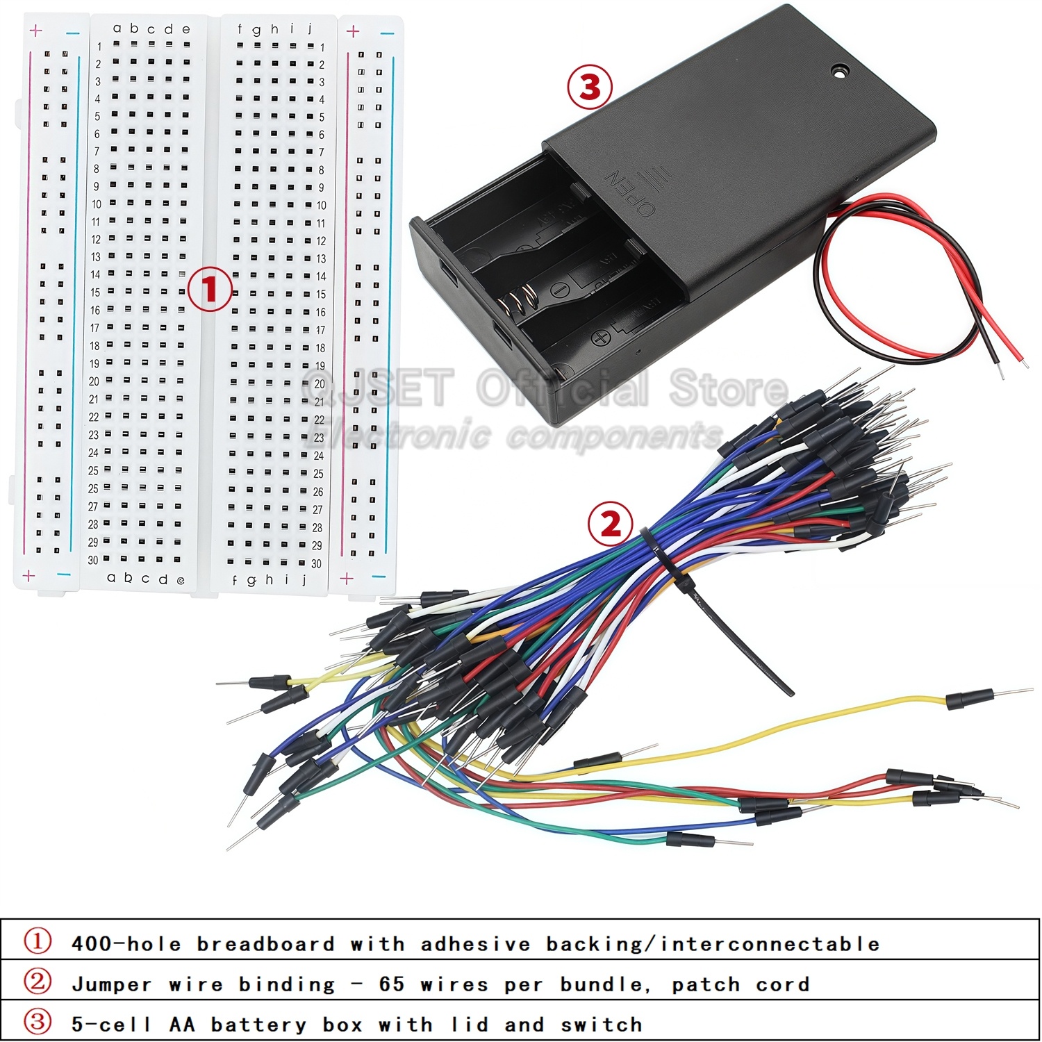 لوحة تجارب إلكترونية MB-102 بـ - مراجعة Diy Electronics Breadboard وسعره