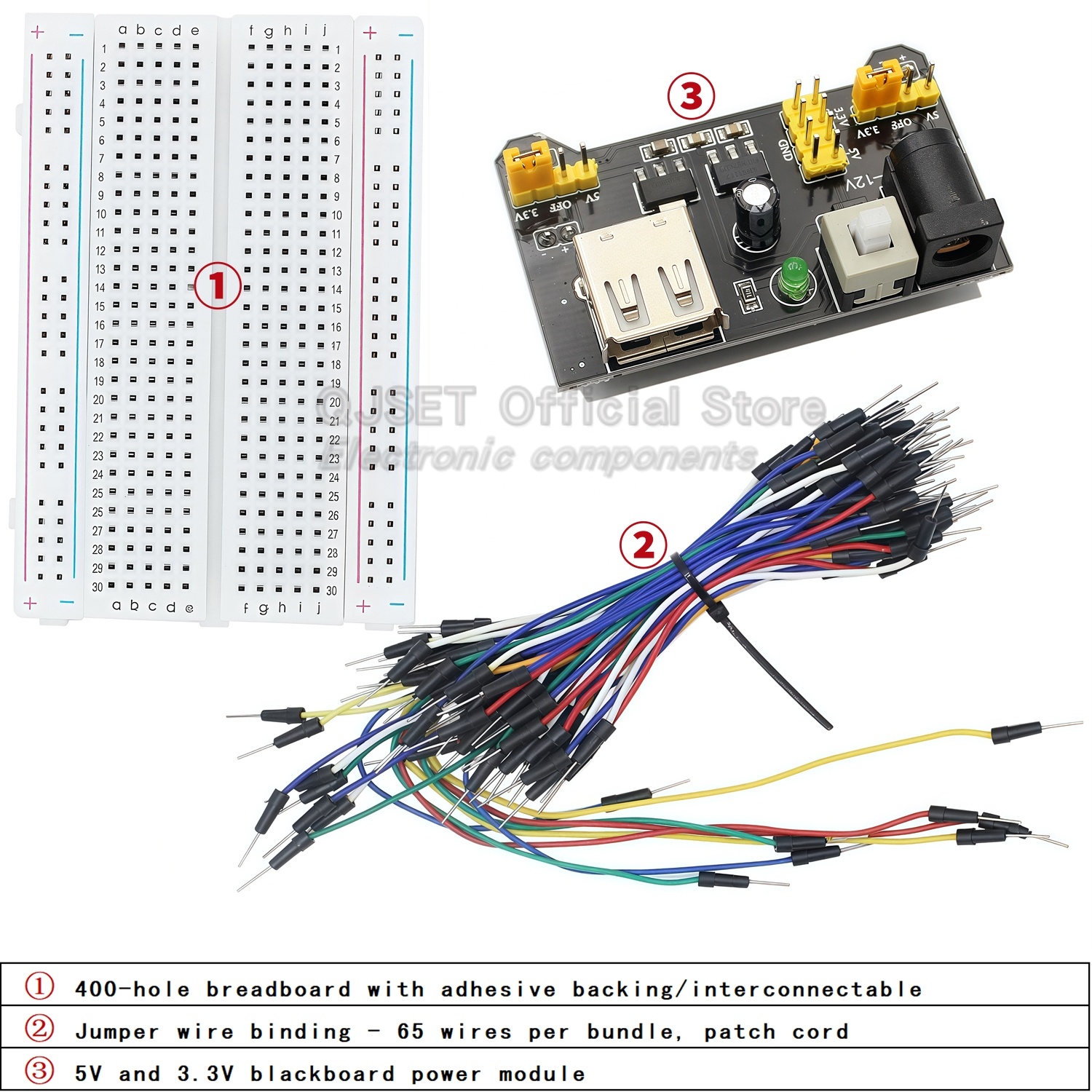 لوحة تجارب إلكترونية MB-102 بـ - مراجعة Diy Electronics Breadboard وسعره