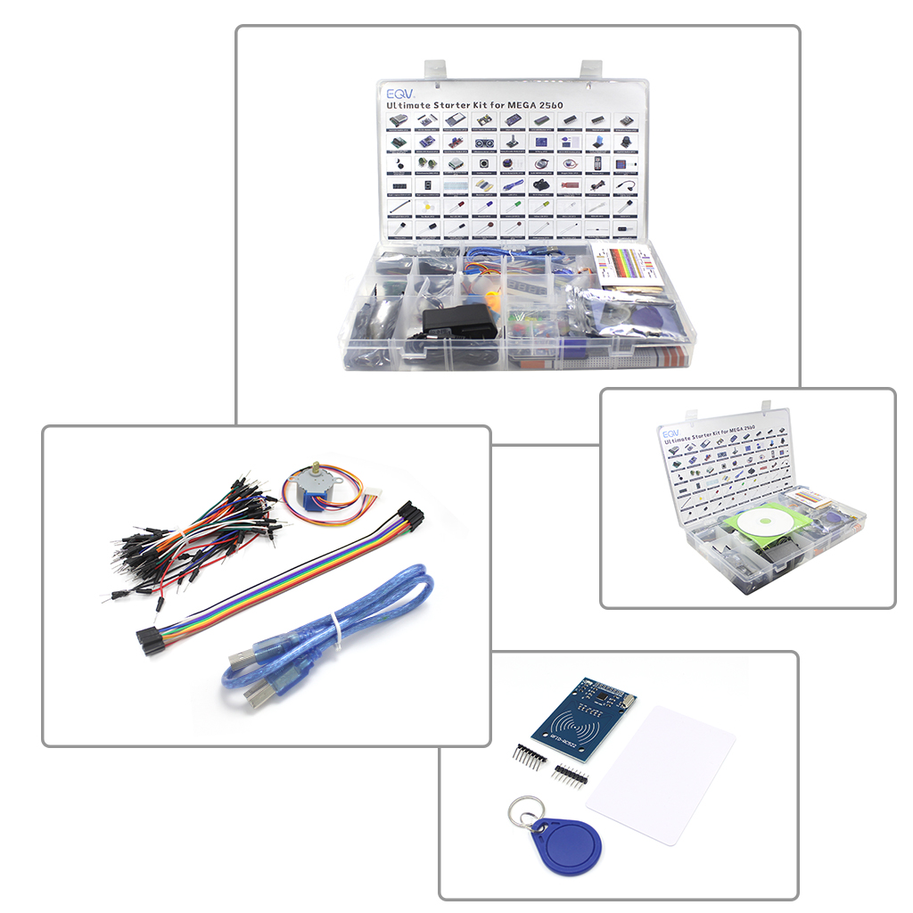 EQV MEGA 2560 Project مجموعة ا - مراجعة Arduino Uno Starter Kit وسعره