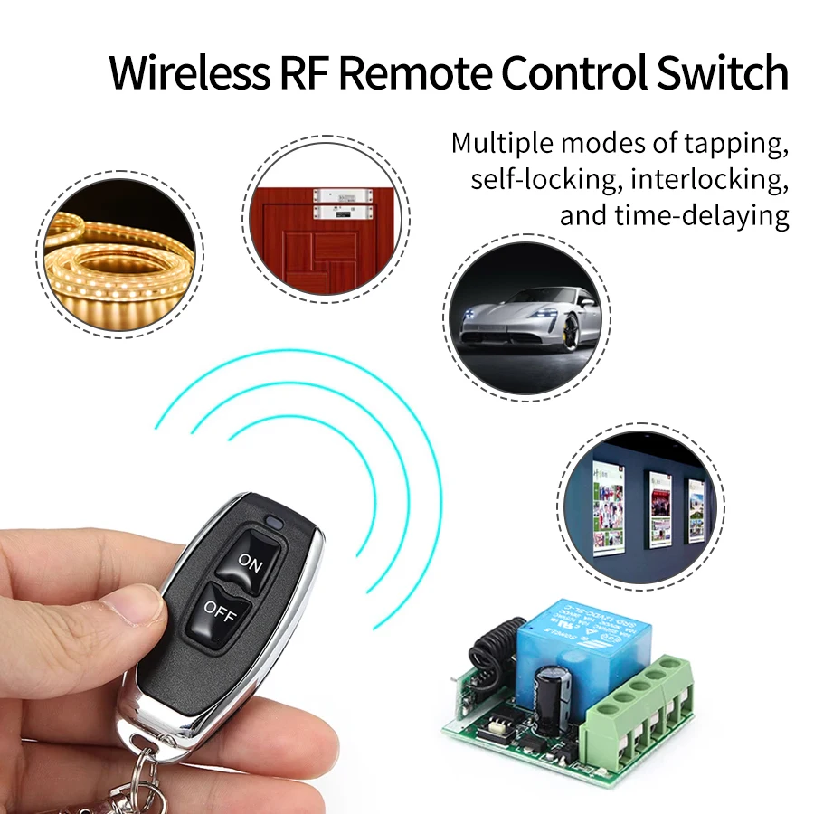 مفتاح تحكم عن بعد عالمي للبواب - مراجعة Rf 433Mhz Module وسعره