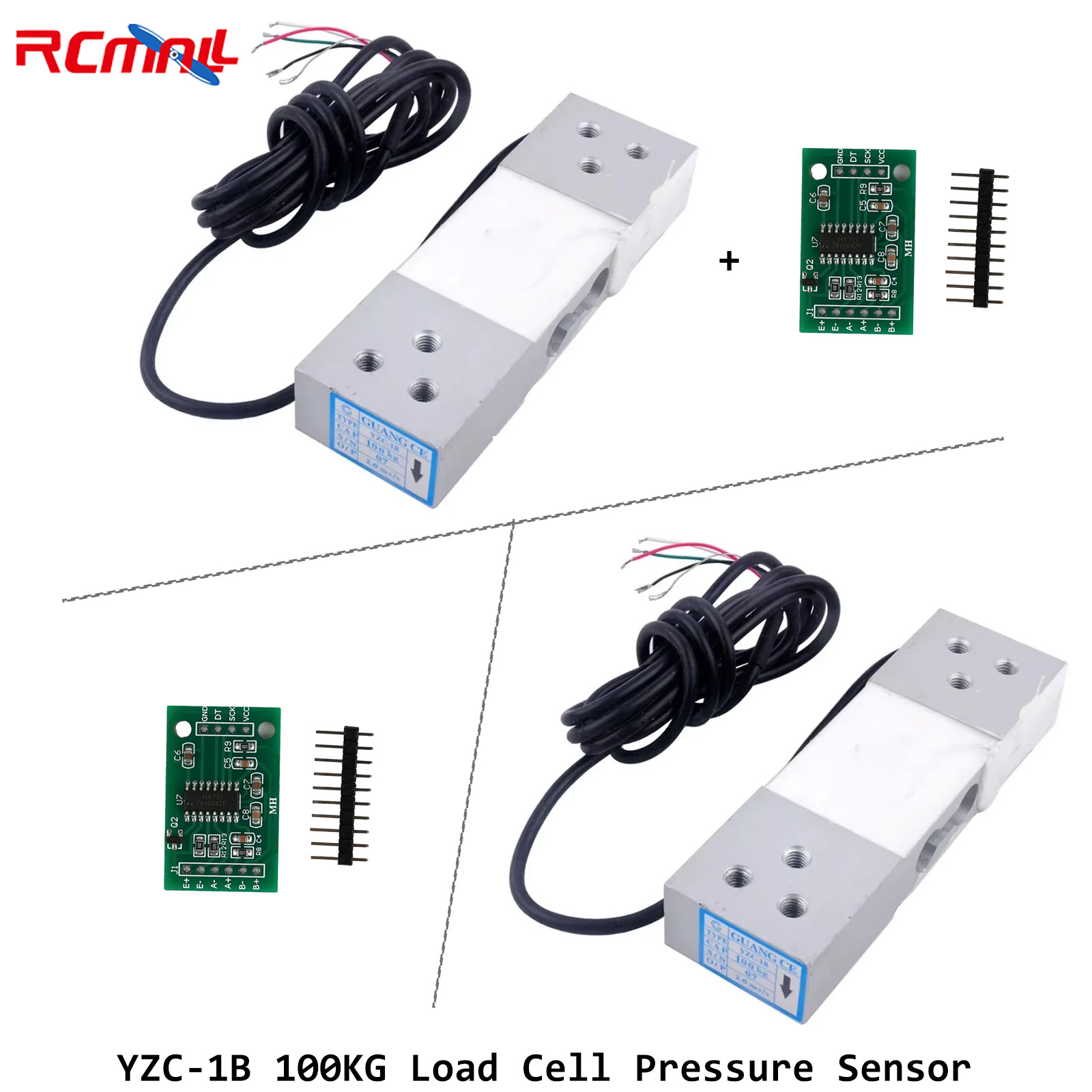 مستشعر وزن YZC-1B بسعة 100 كجم - مراجعة Diy Electronics Load Cell وسعره