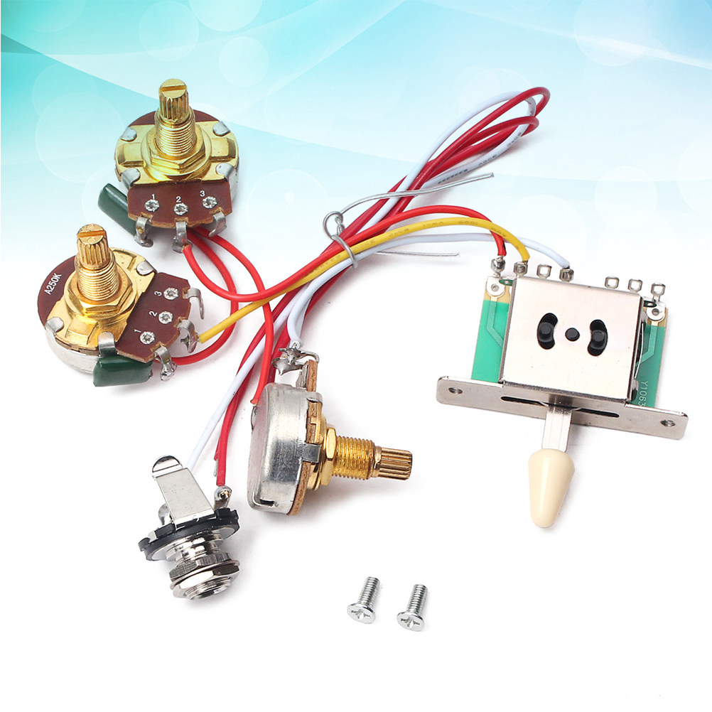 طقم توصيلات كهربائية للجيتار ش - مراجعة Diy Electric Guitar Electronics وسعره